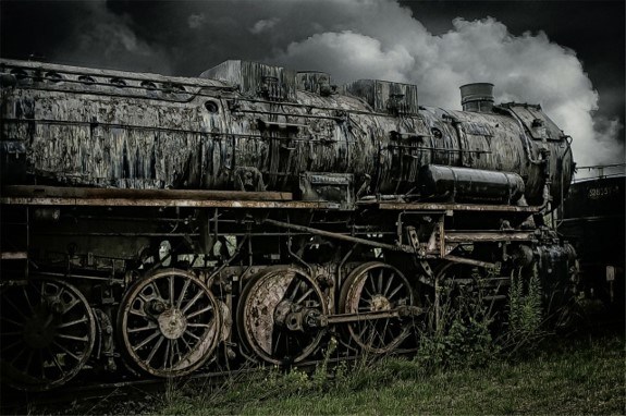 Old steam train